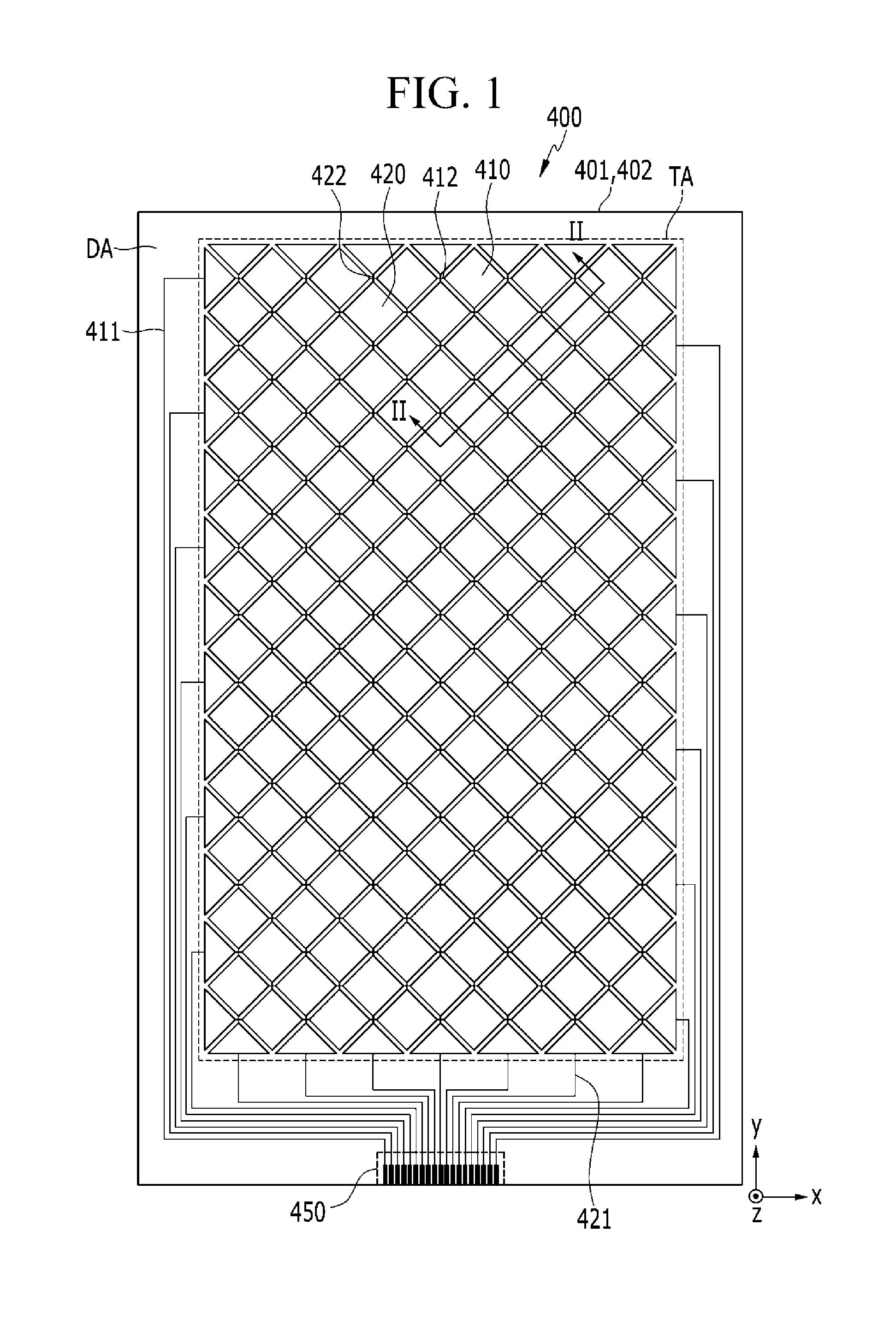 Touch sensor device and display device including the same