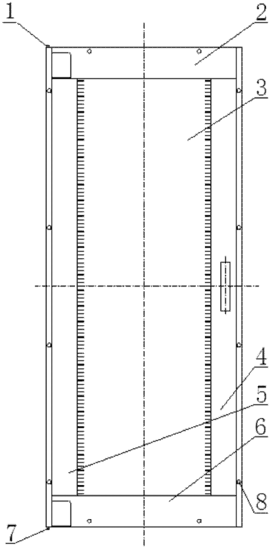 Glass flush door and production method thereof