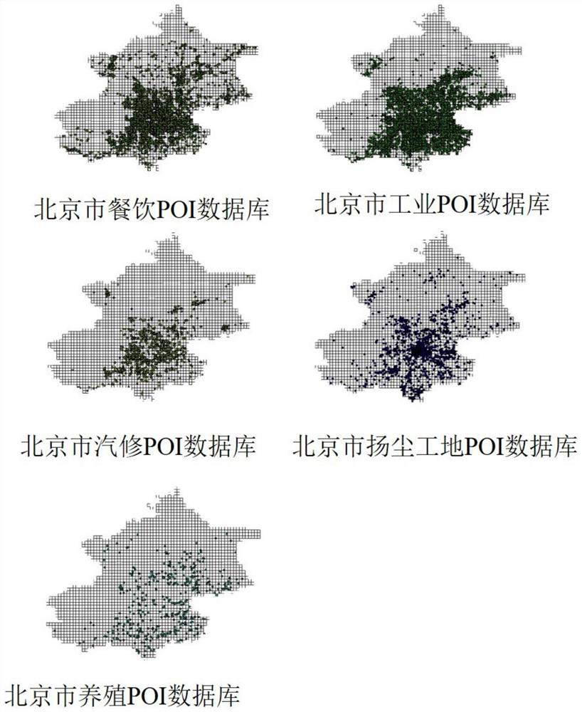 Atmospheric pollution source map construction method and device, storage medium and electronic equipment