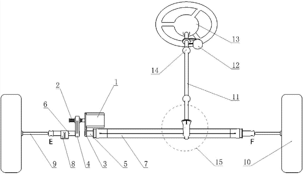 Automobile steering system capable of achieving ideal Ackerman angle relation