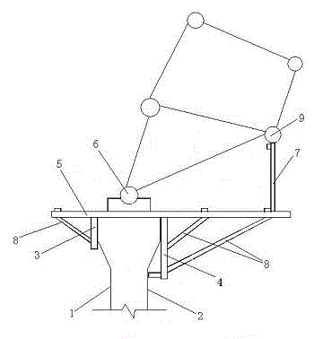 A clinker silo top and bottom ring support frame structure and its construction method
