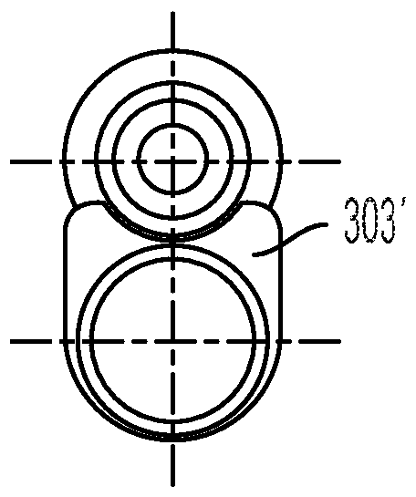 Medical delivery device with axially expandable drive ribbon