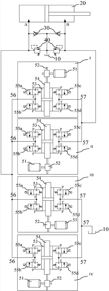 A Closed Hydraulic System with Multiple and Single Piston Pumps Recombined to Control Asymmetric Hydraulic Cylinders