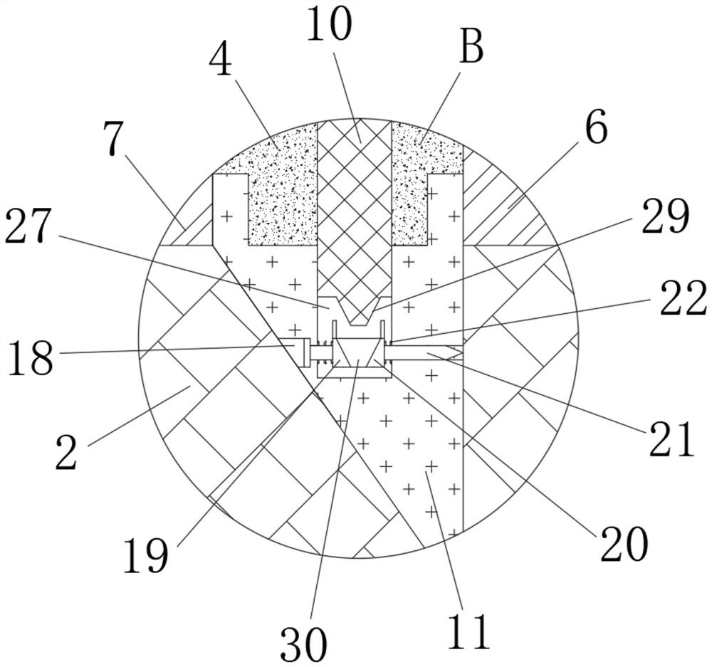 Device for removing pile foundations near existing high-speed rail station building and construction method