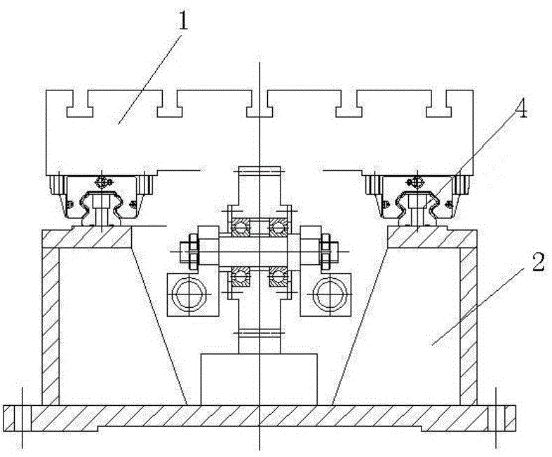 Sliding table mechanism utilizing hydraulic cylinder and gear to realize double-speed movement