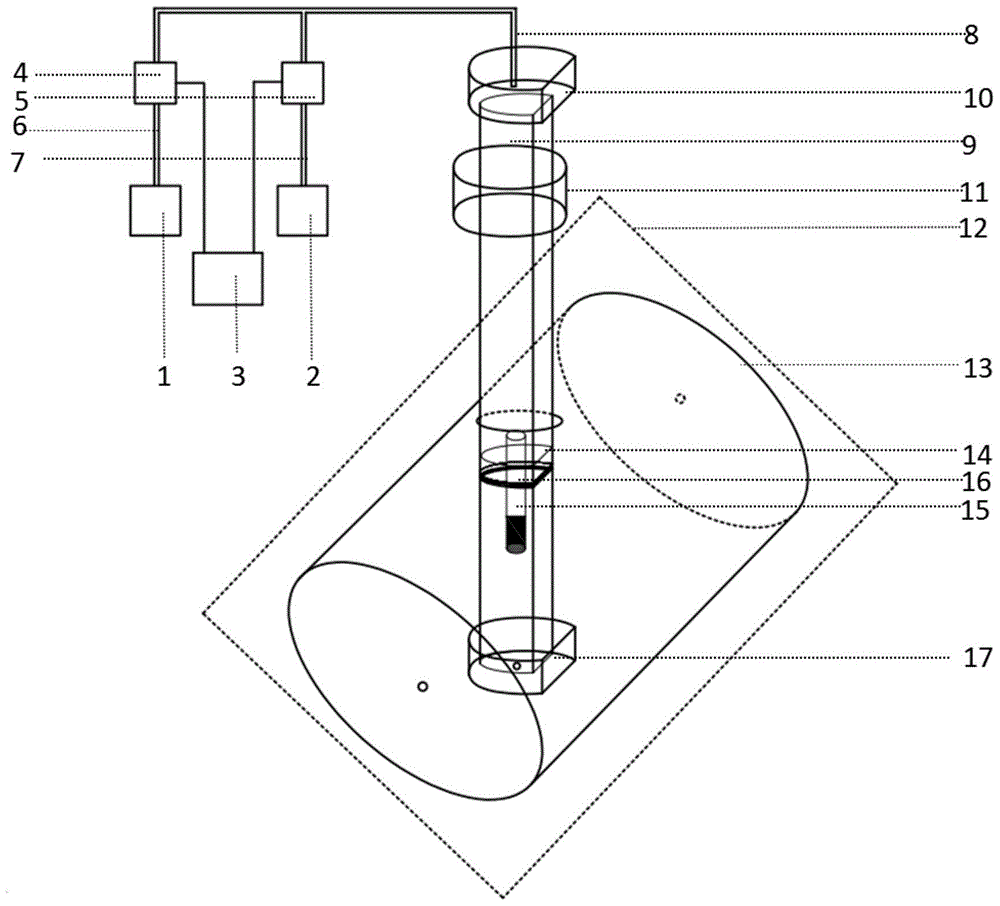 A positioning sample injection device and method for a low-field magnetic resonance system