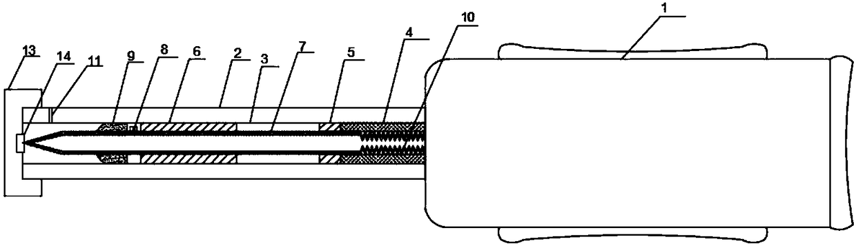 Pop-up insulin syringe needle