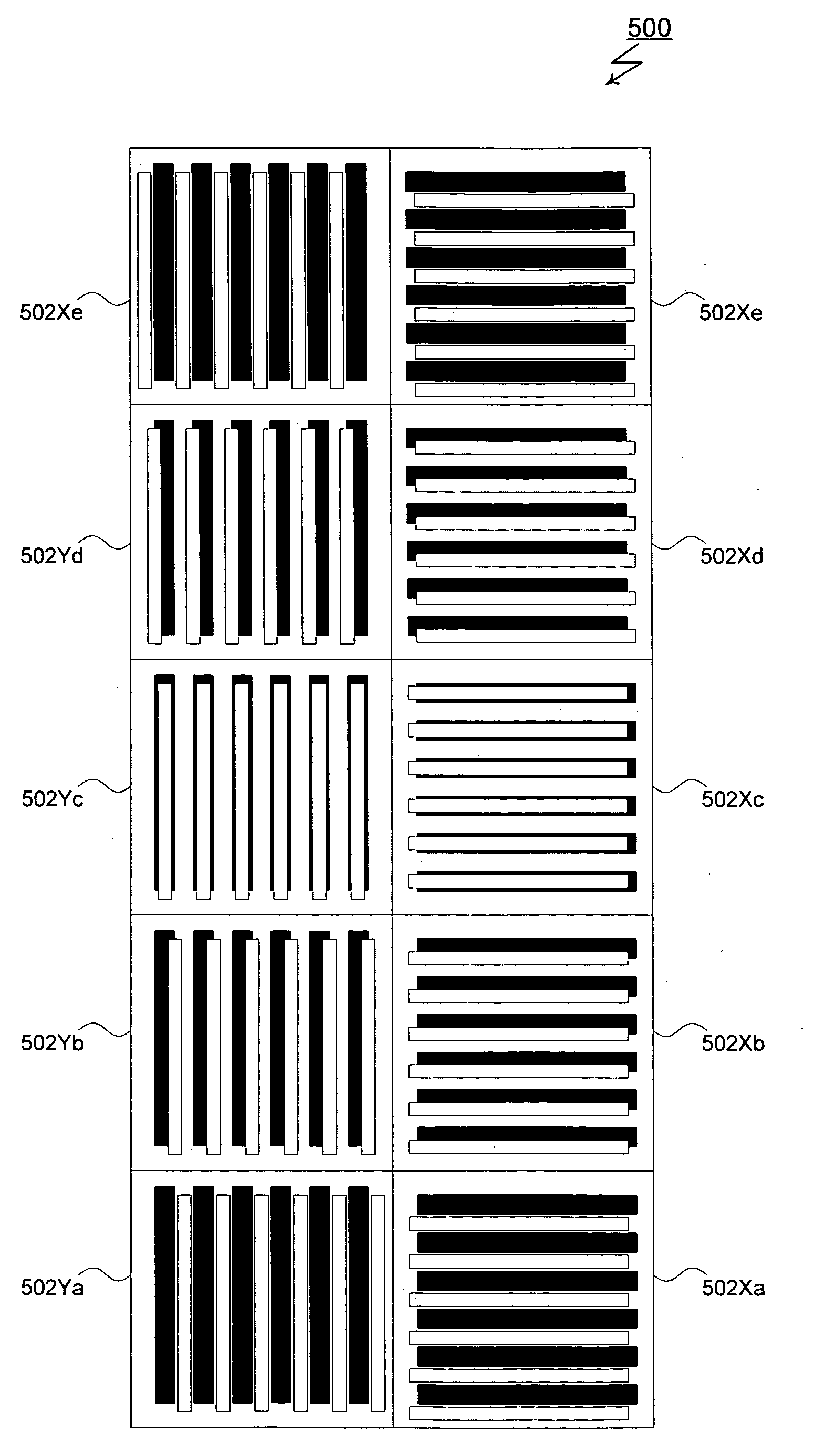 Apparatus and method for measuring overlay by diffraction gratings