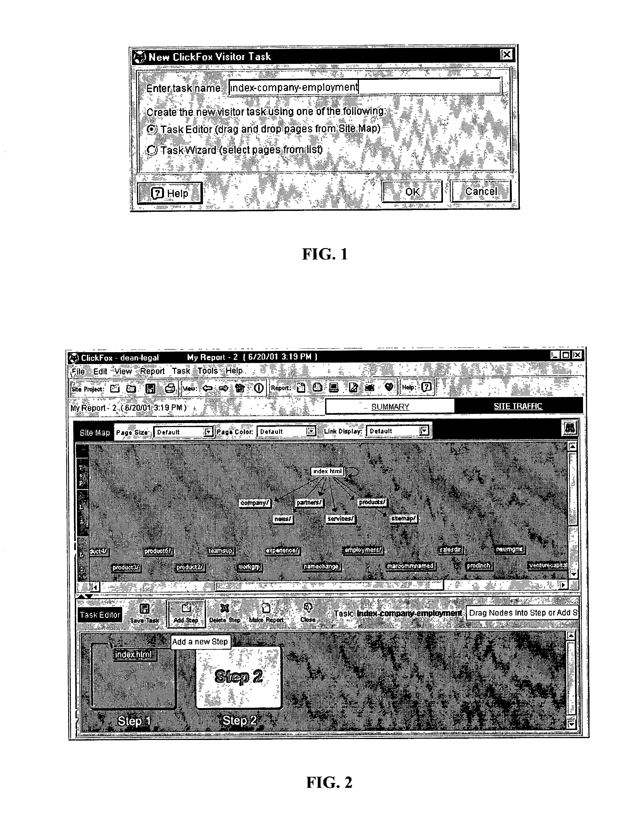 System and method for analyzing system visitor activities
