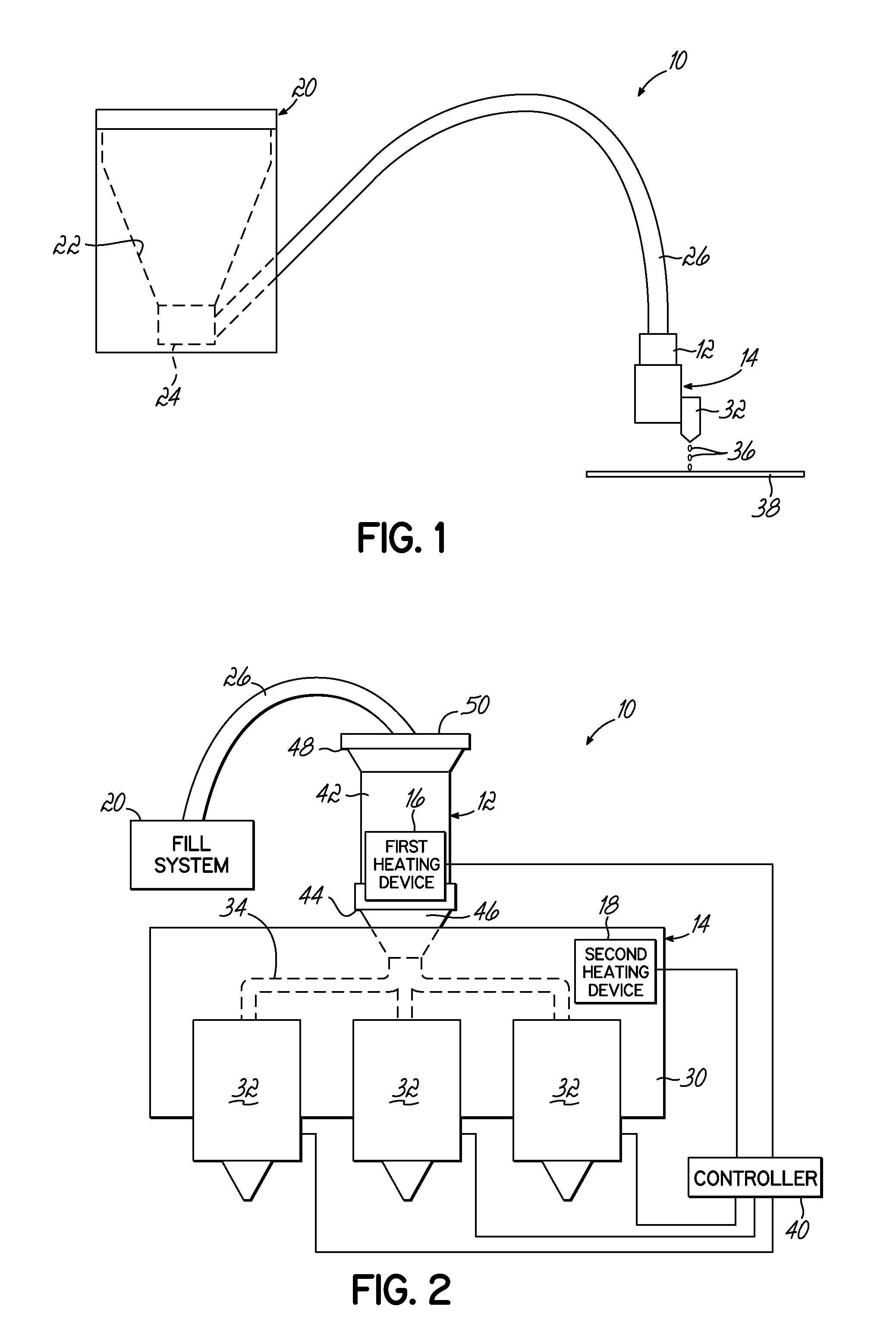 Adhesive dispensing system and method with melt on demand at point of dispensing