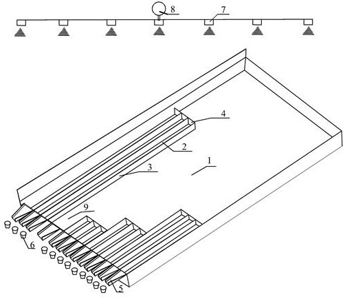 Device and method for quantitatively distinguishing slice flow erosion amount and rill erosion amount of slope surface