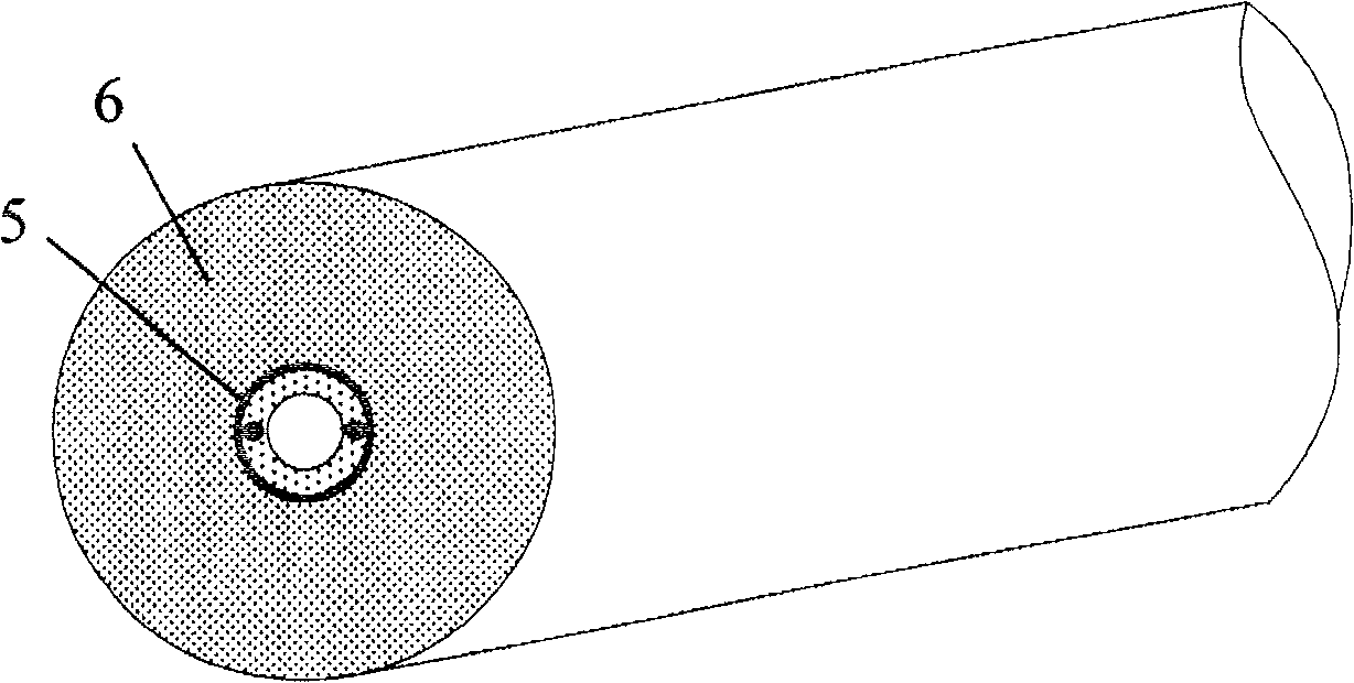 Leaky coaxial cable of dual-steel wire enhanced internal conductor and its making method