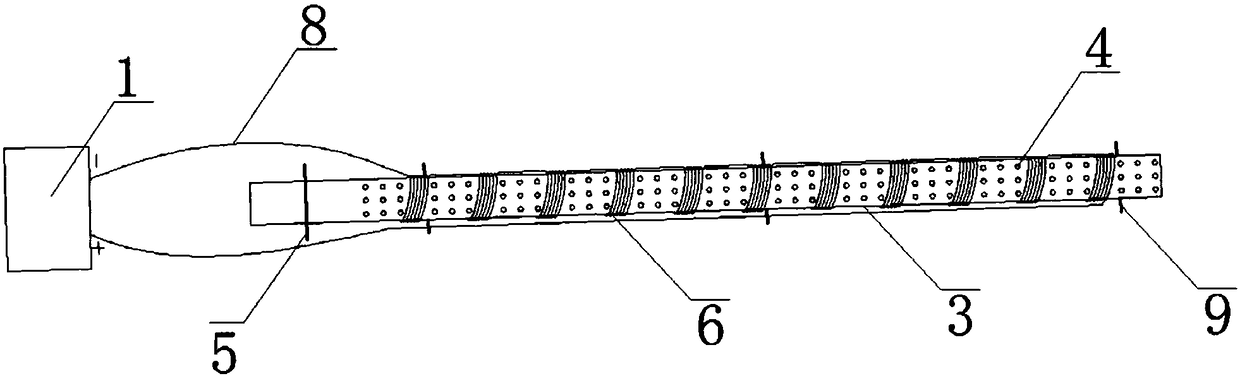 An electromagnetic field seepage combined bolt drainage device and its construction method