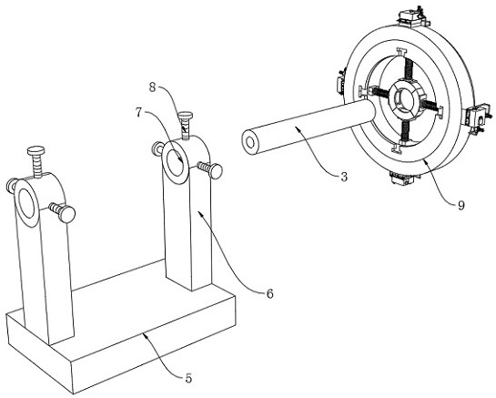 Steel core assembling device of magnesium alloy sacrificial anode bar and machining method of steel core assembling device