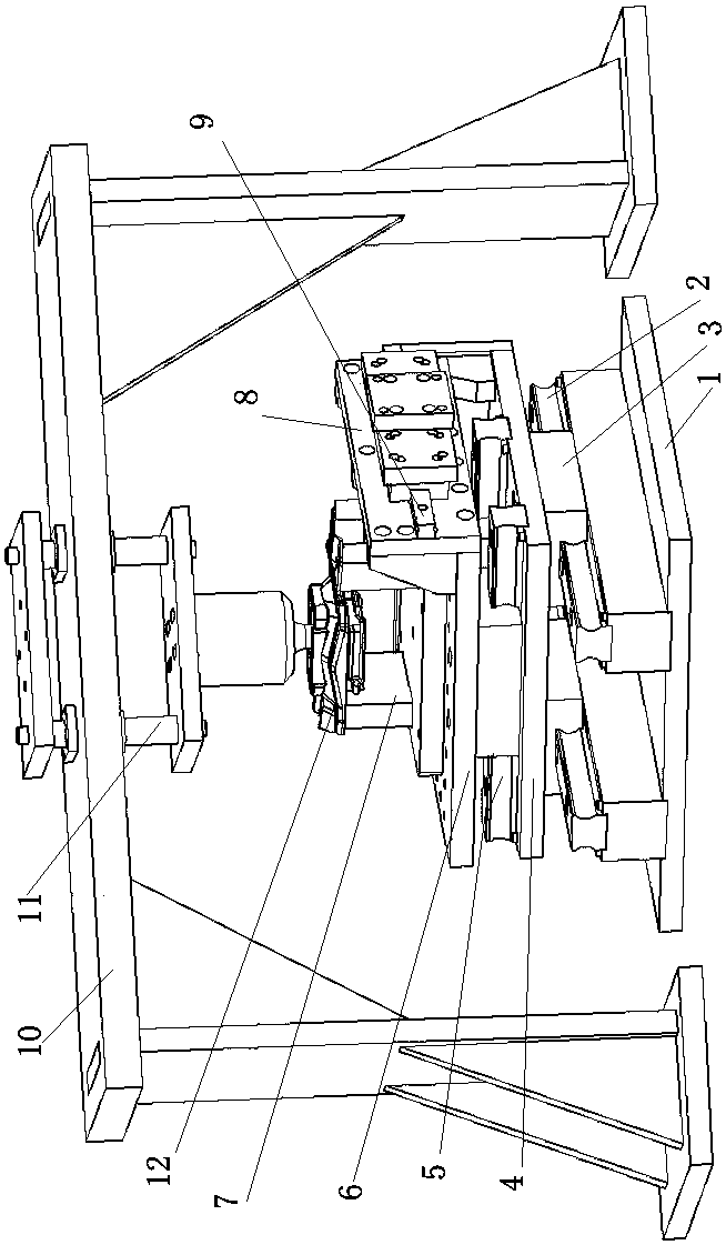 Engine suspension triaxial stiffness detection structure