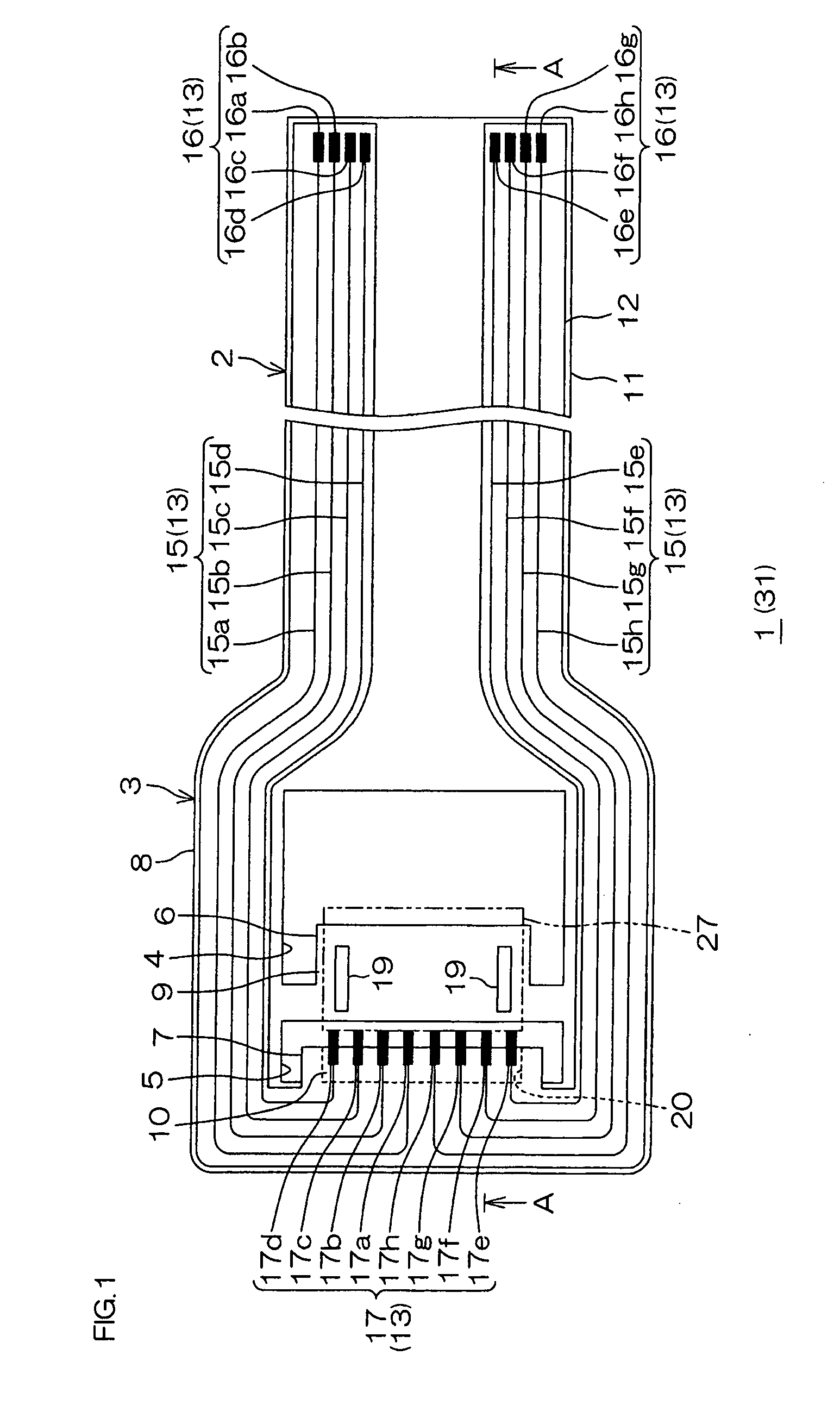 Connection structure of electronic component and wired circuit board, wired circuit board assembly, and method for testing electronic component