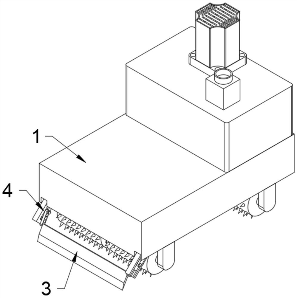 Ice breaking device for movable road bridge based on municipal building