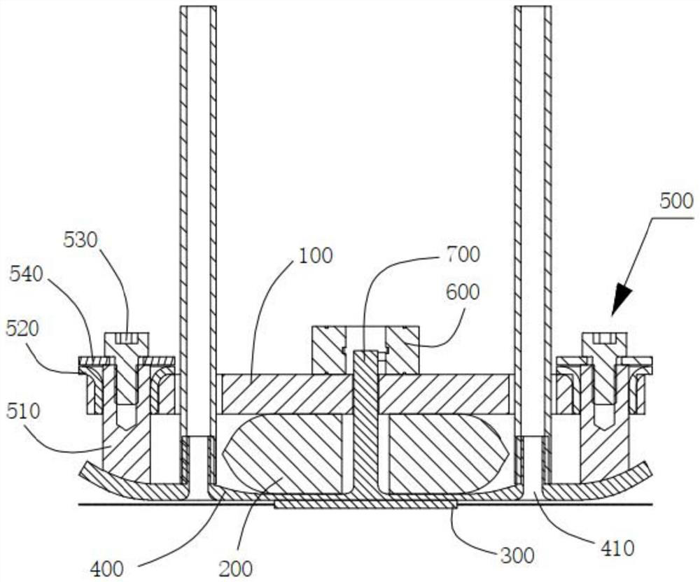 Pneumatic hemostasis pressing device and surgical robot