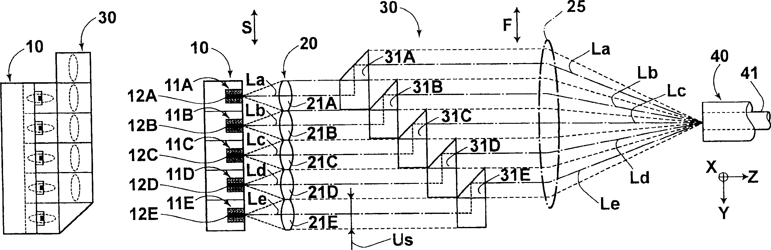 Laser multiplex transmission apparatus