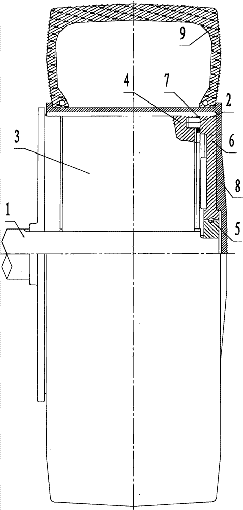 Electromagnetic-type clutch device of electric self-driven vehicle wheel