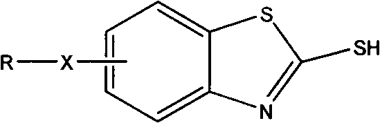 Improved method for synthesizing 2-mercaptobenzothiazole derivative