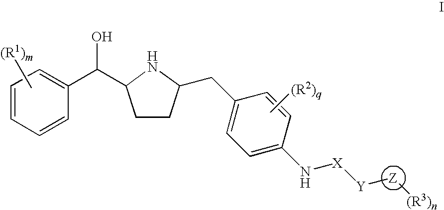 Hydroxymethyl pyrrolidines as beta 3 adrenergic receptor agonists