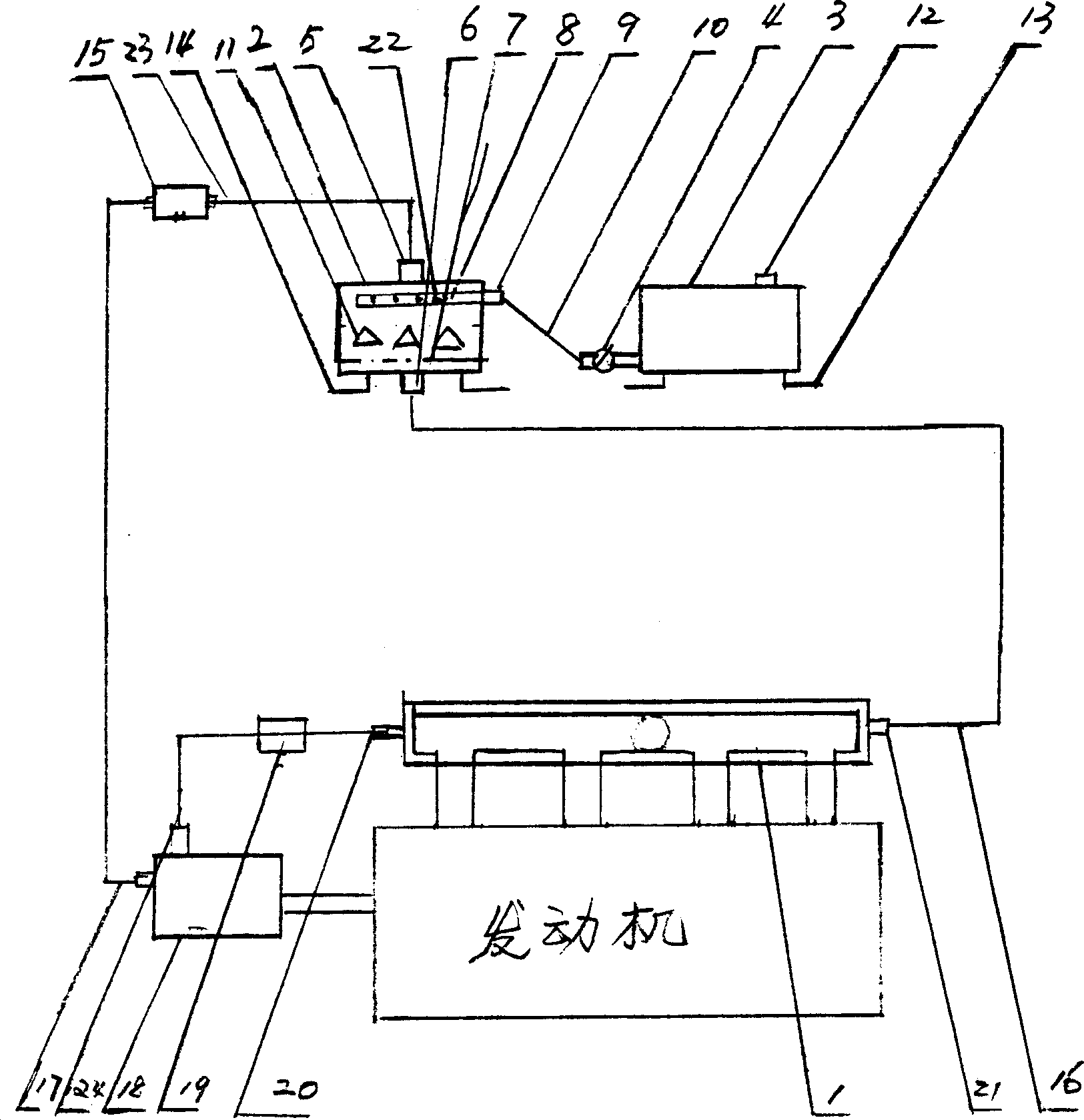 Energy conversion device for engine vent gas