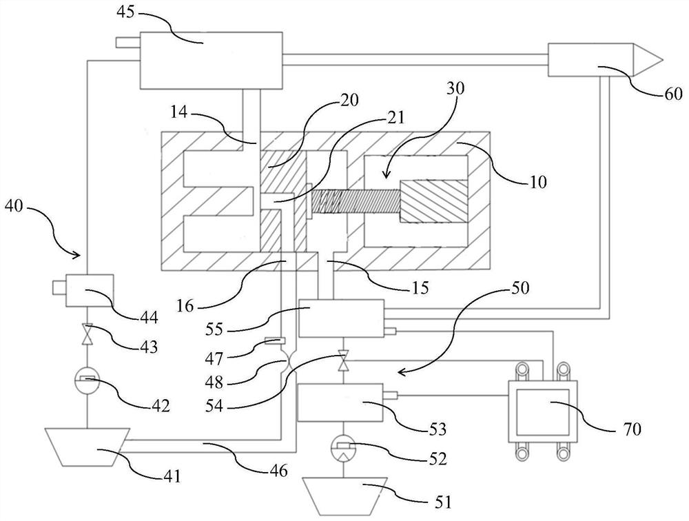 Dual-fuel engine pressure regulating device and dual-fuel engine having the same