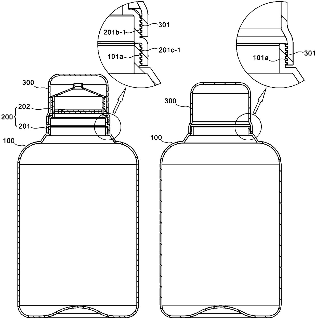 Manual control counting medicine bottle