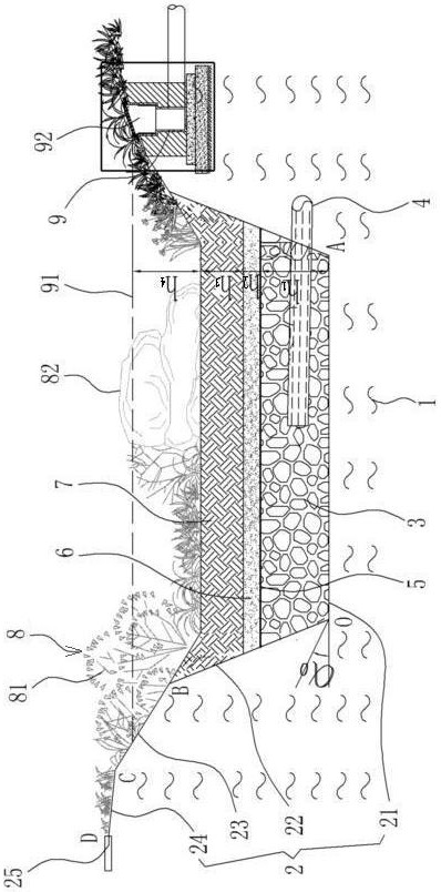 Sponge city soft soil foundation rain garden and its construction method