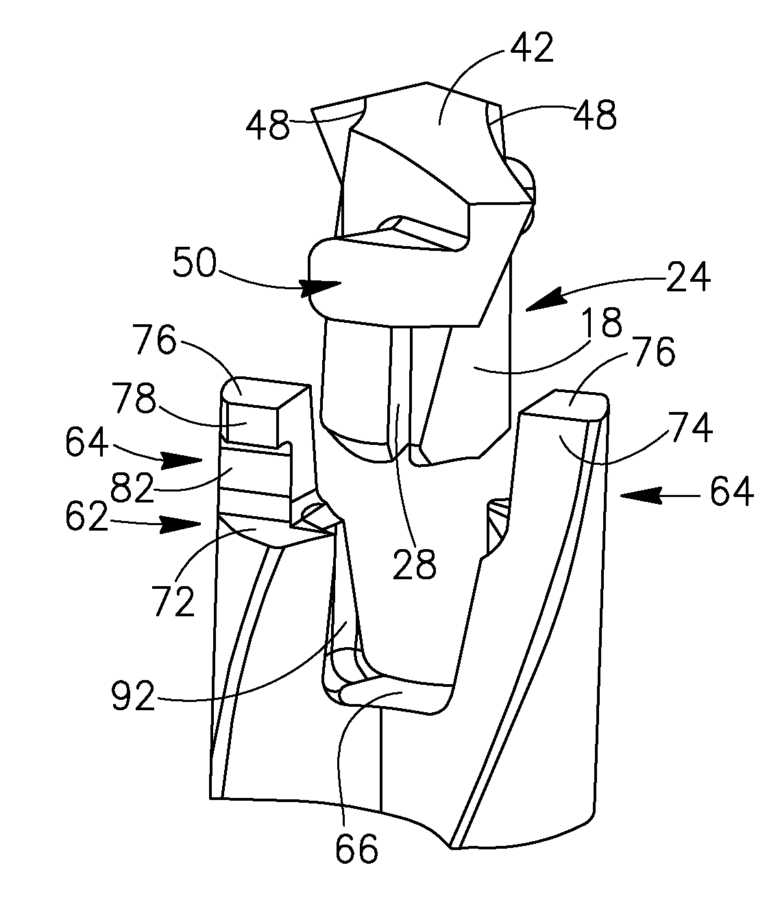 Cutting Tool Having Releasably Mounted Self-Clamping Cutting Head