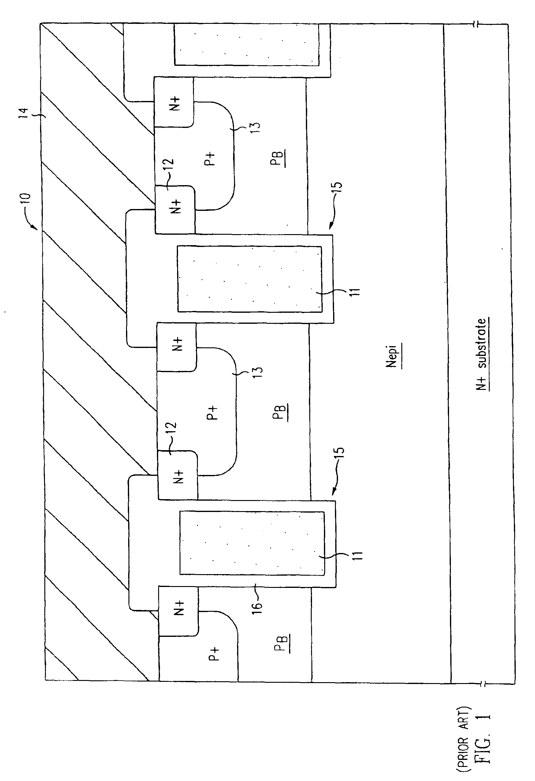Self-aligned trench transistor using etched contact