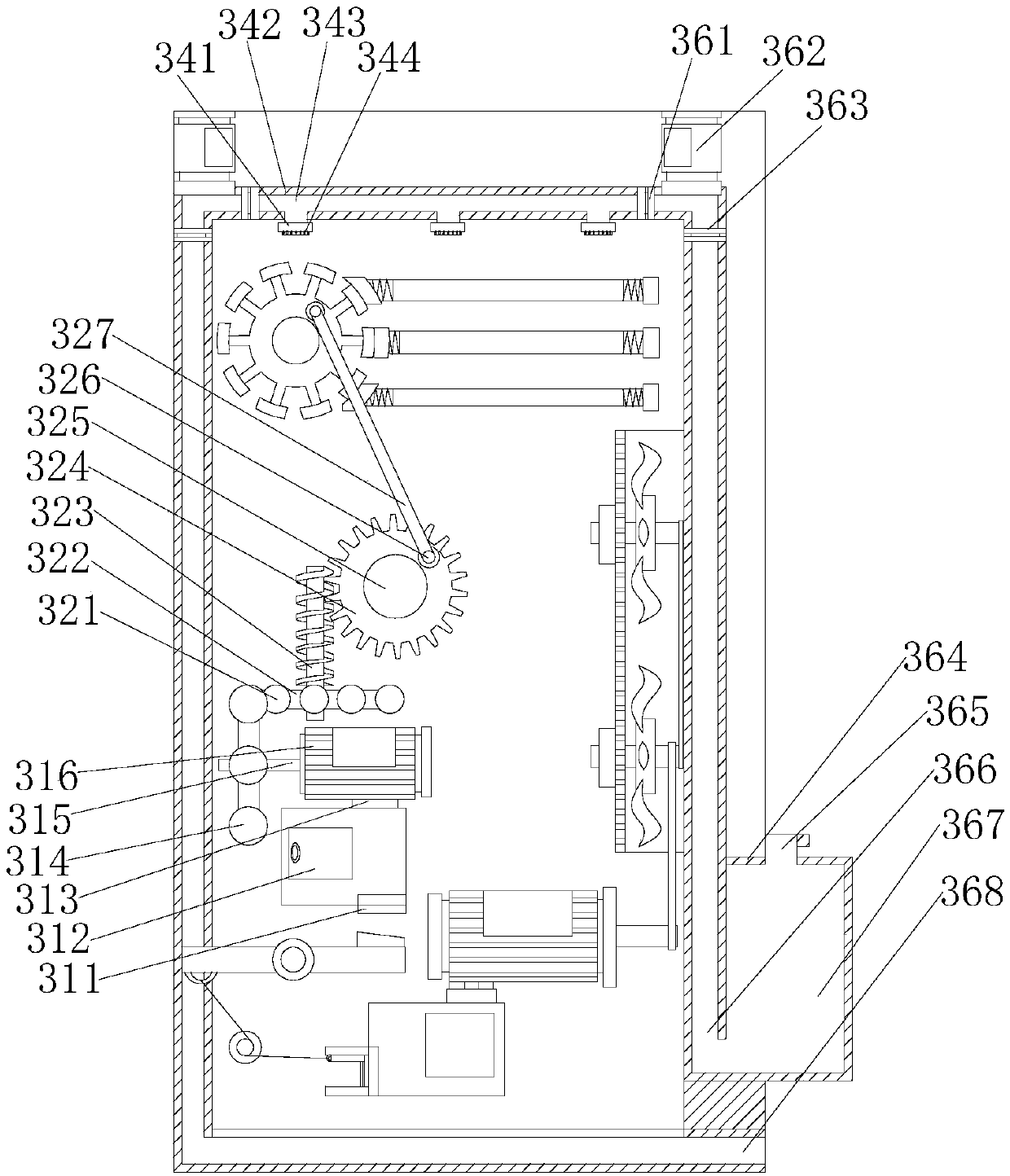 Multifunctional instrument cabinet of diagnosis and treatment table for otorhinolaryngology department