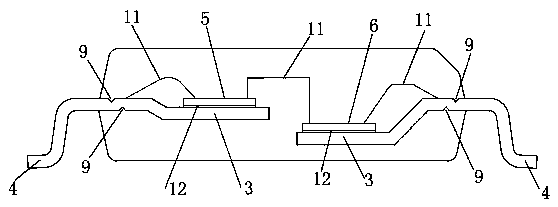 Production method for digital isolation core packaging piece