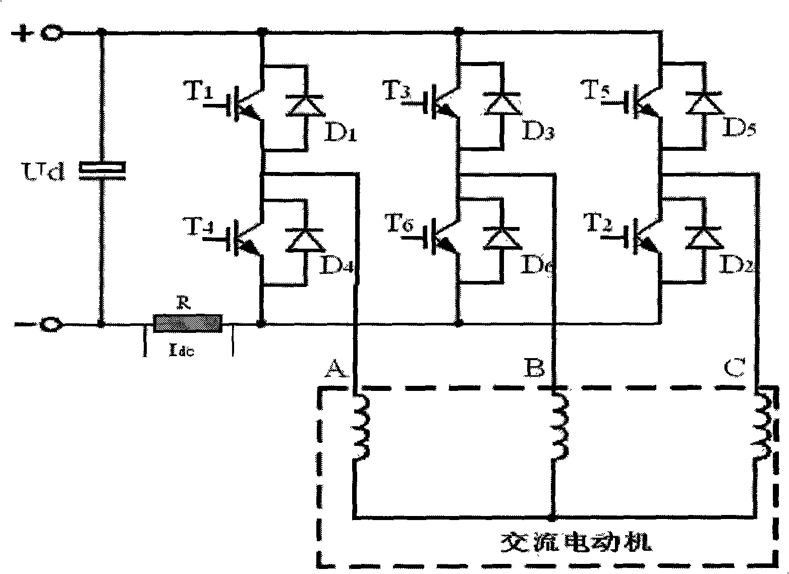 Current sampling circuit used for frequency converter and sampling method thereof