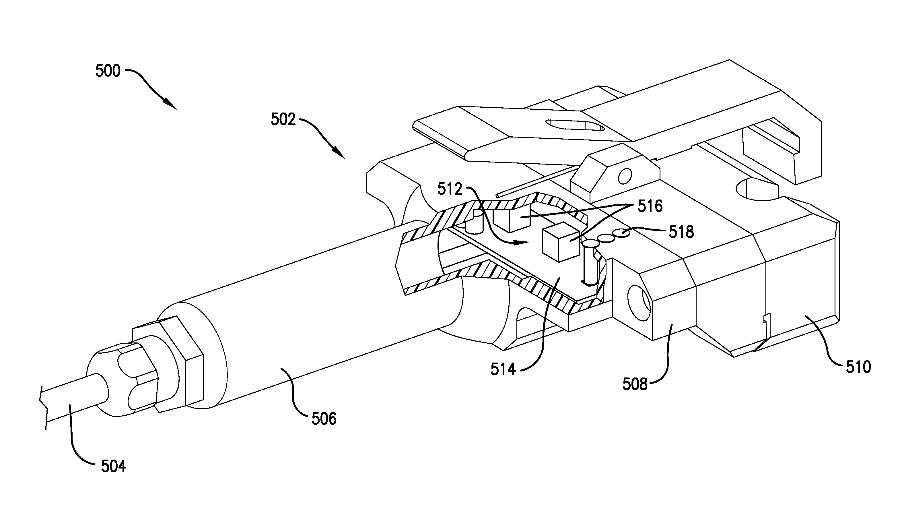 Motor programming tool with handle-mounted PCB