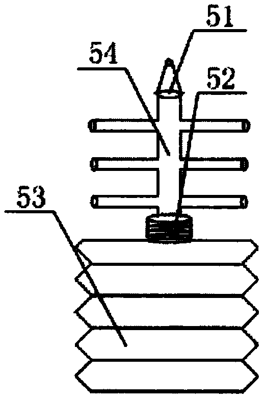 Lienable cleaning and drug feeding device for gynaecology and obstetrics