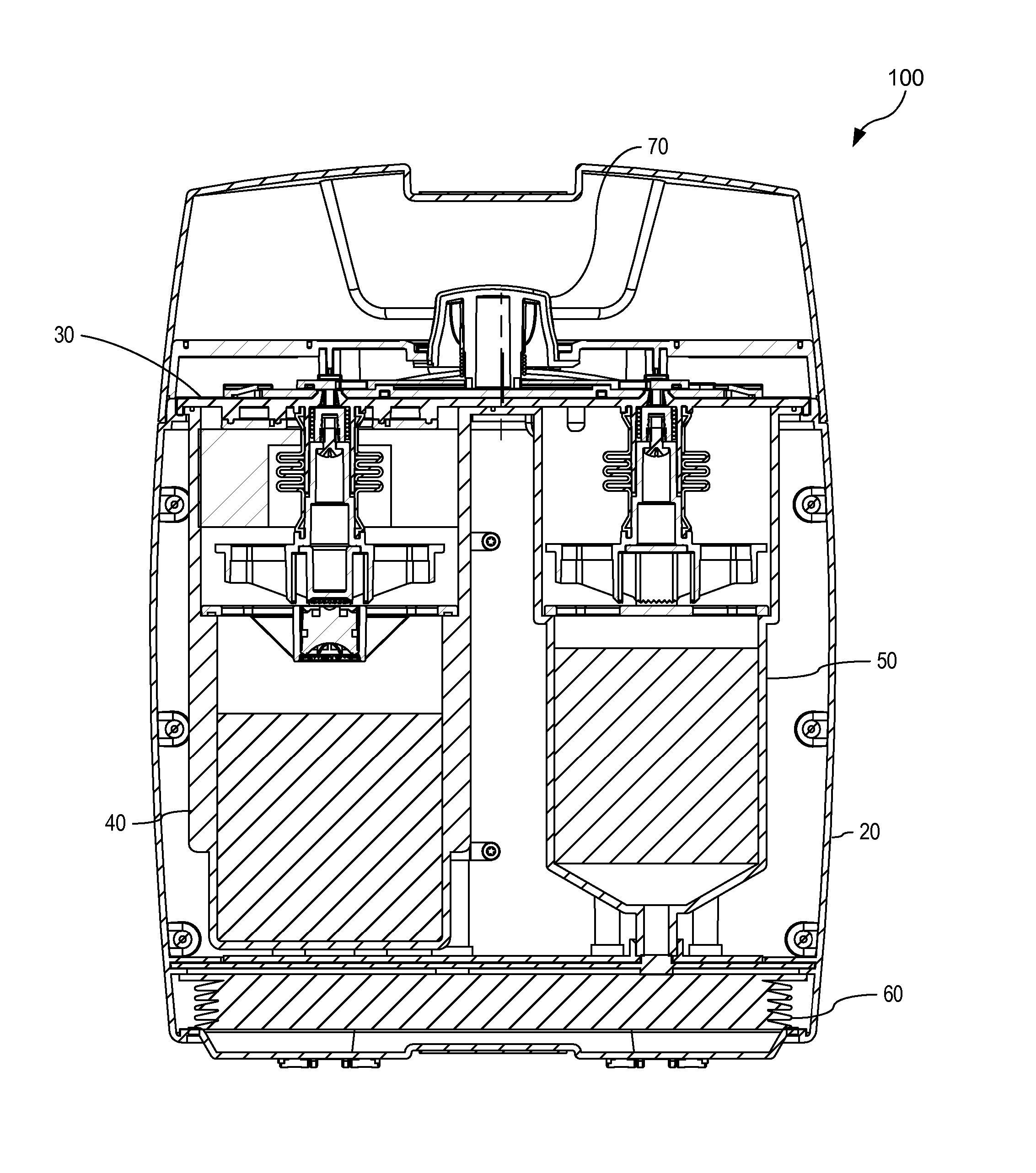 Method and apparatus for portable self contained re-breathing devices