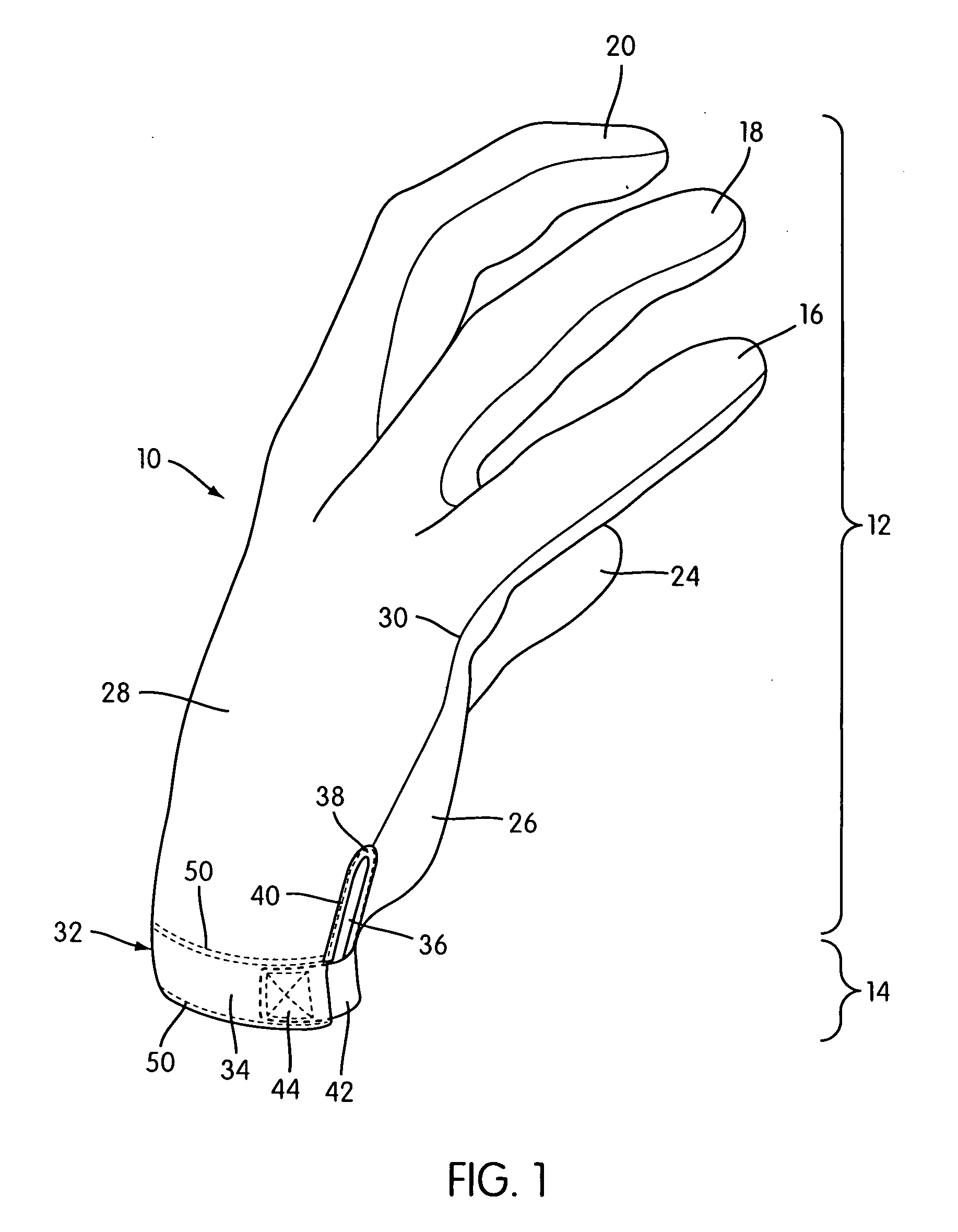 Wrist closure system for an athletic glove