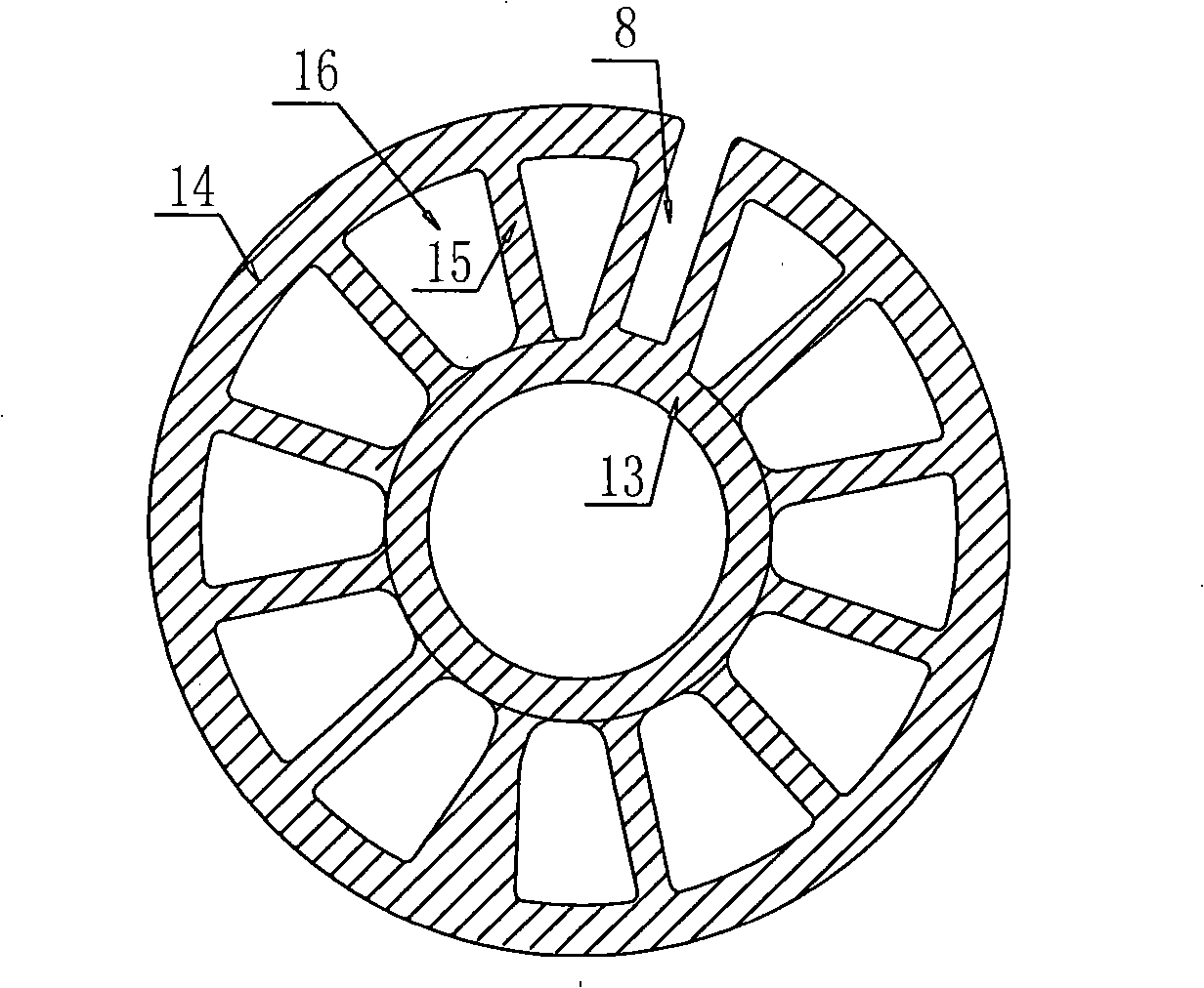 Translation type rotary compressing device