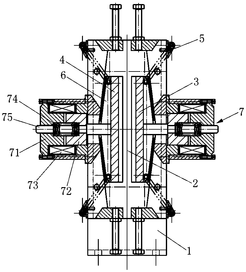 Power failure trigger type wire rope brake and its braking method