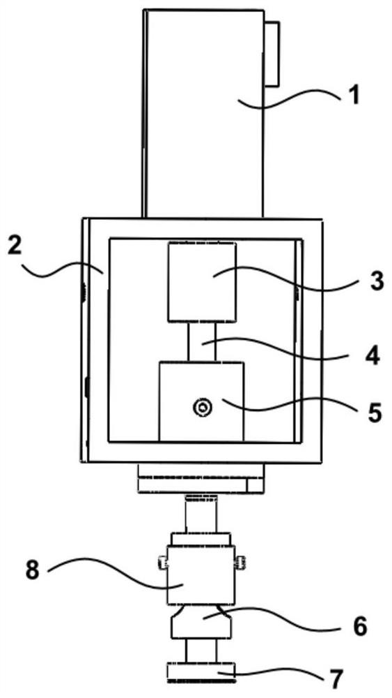 Optical element grinding and polishing device and machining method