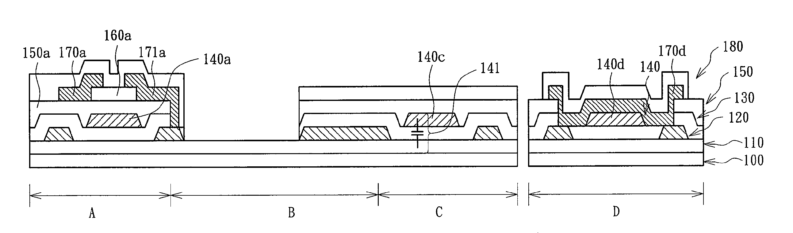 Method of Manufacturing an Array Substrate of a Transflective Liquid Crystal Display