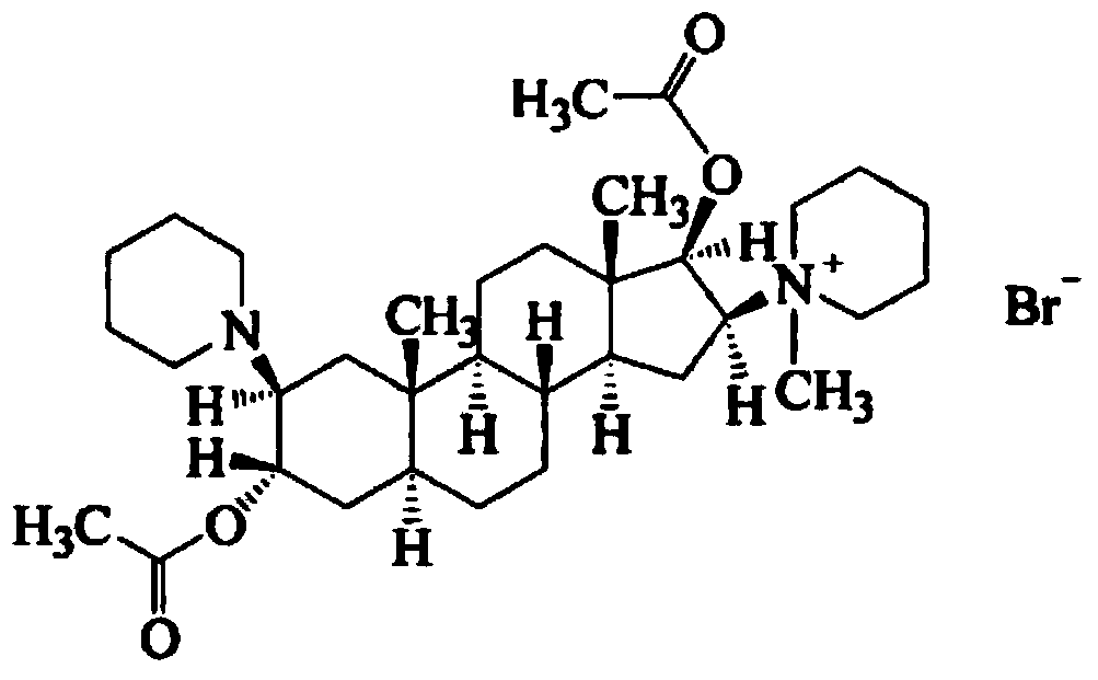 Vecuronium bromide pharmaceutical composition for injection and preparation method thereof