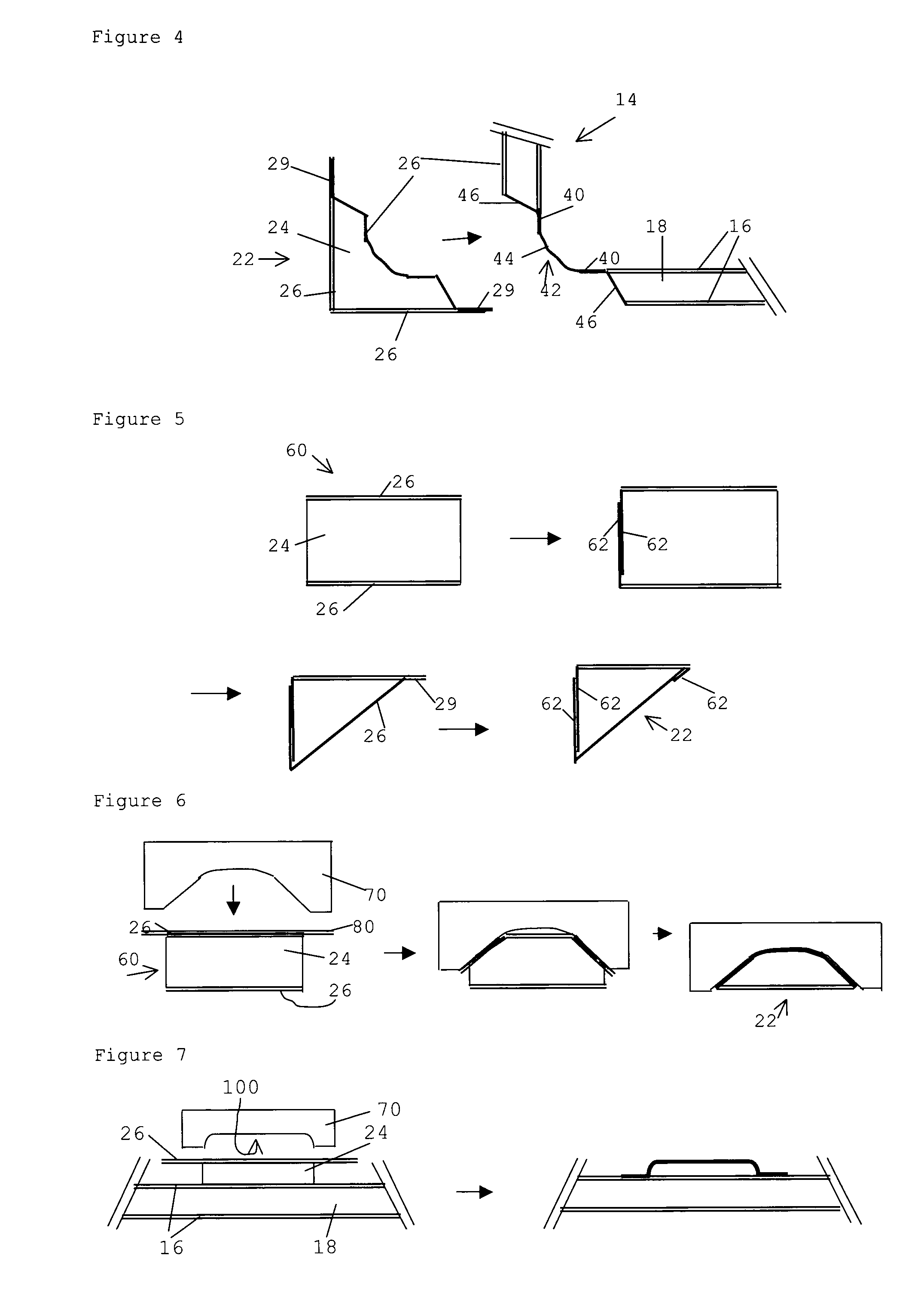 Method for Manufacturing an Object from a Sandwich Structure Having a Reinforced Corner and an Object of this Type