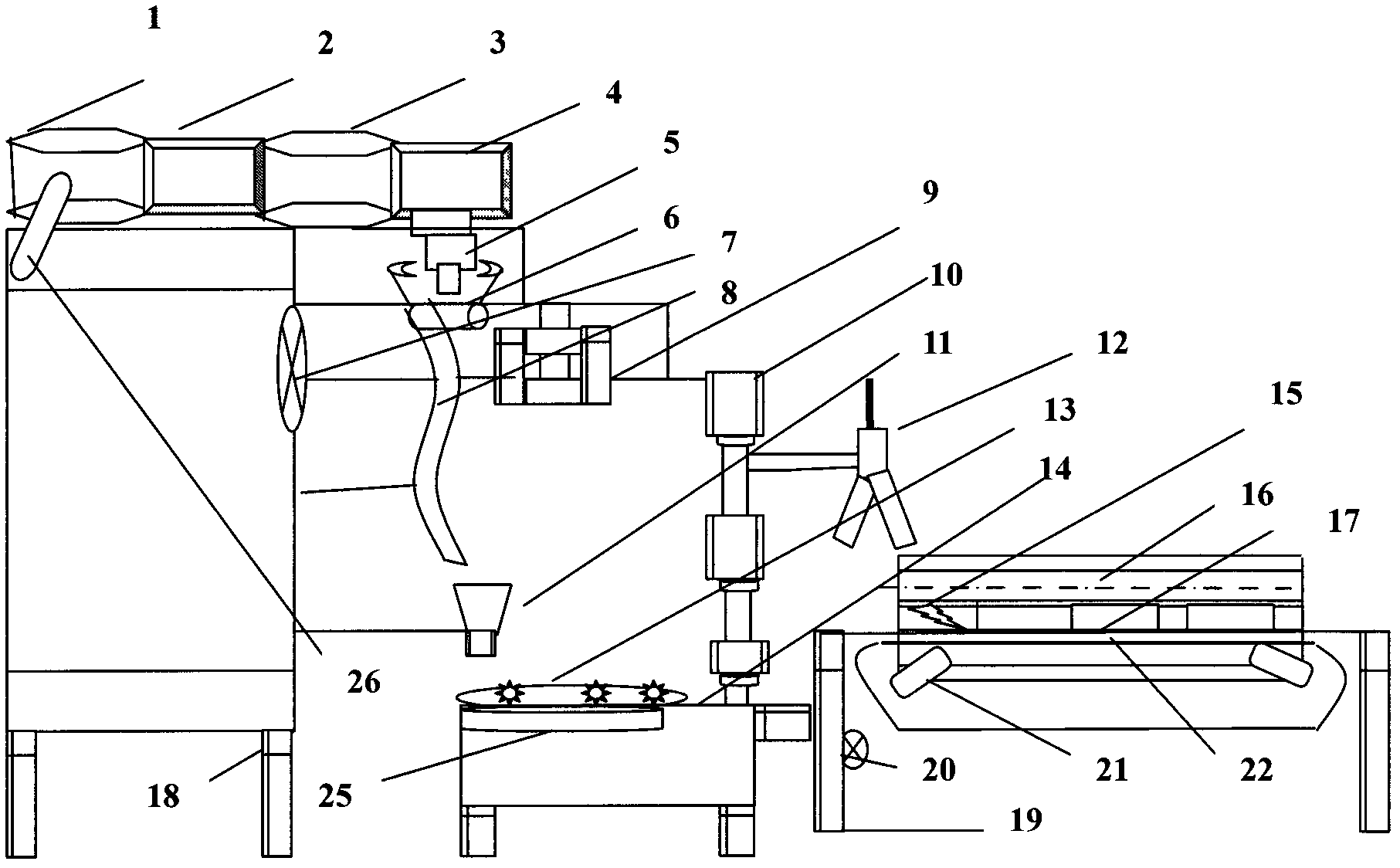 Device for producing crystal glass