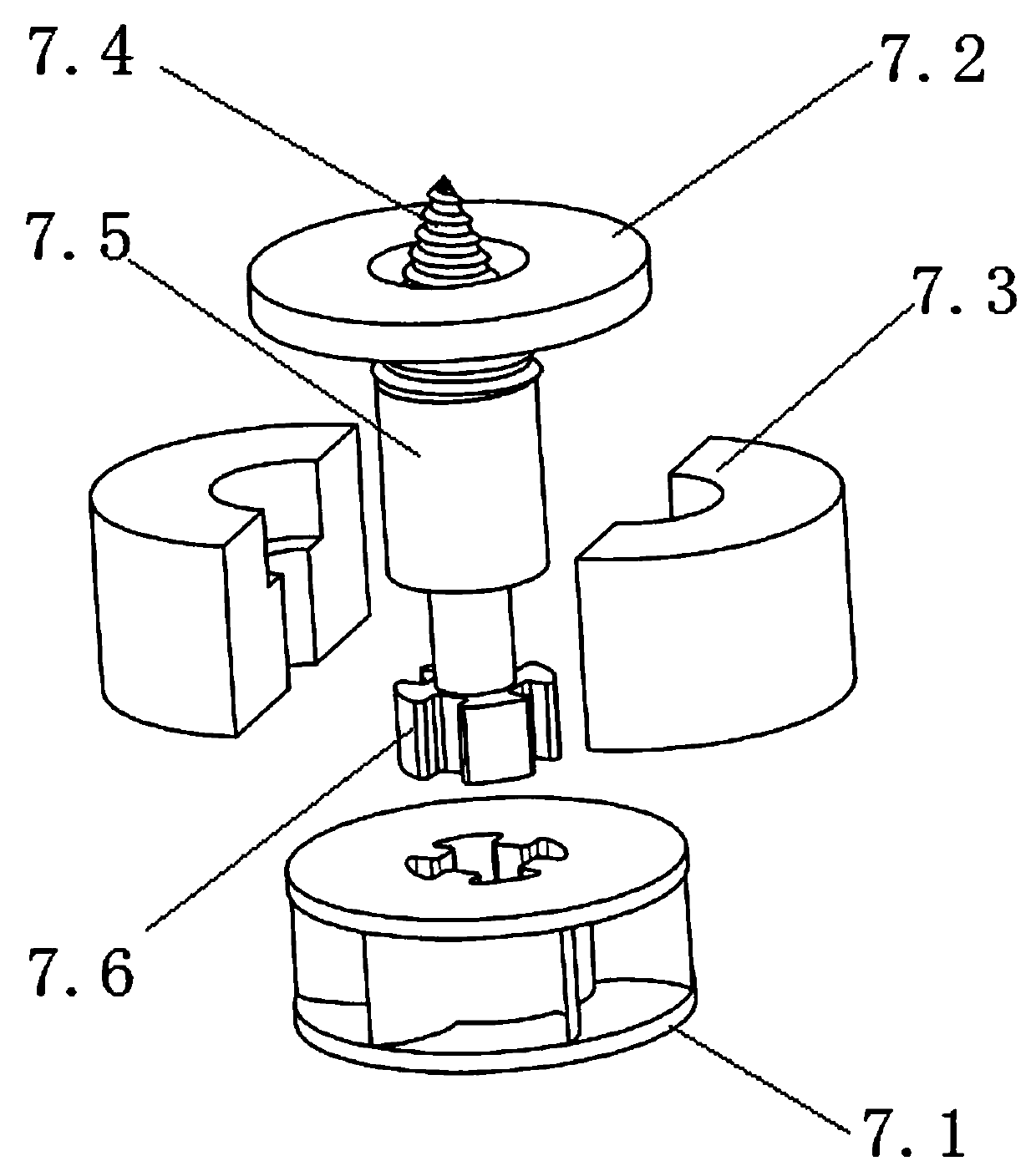 Active anti-sticking PDC drill bit with rotary rock breaking device