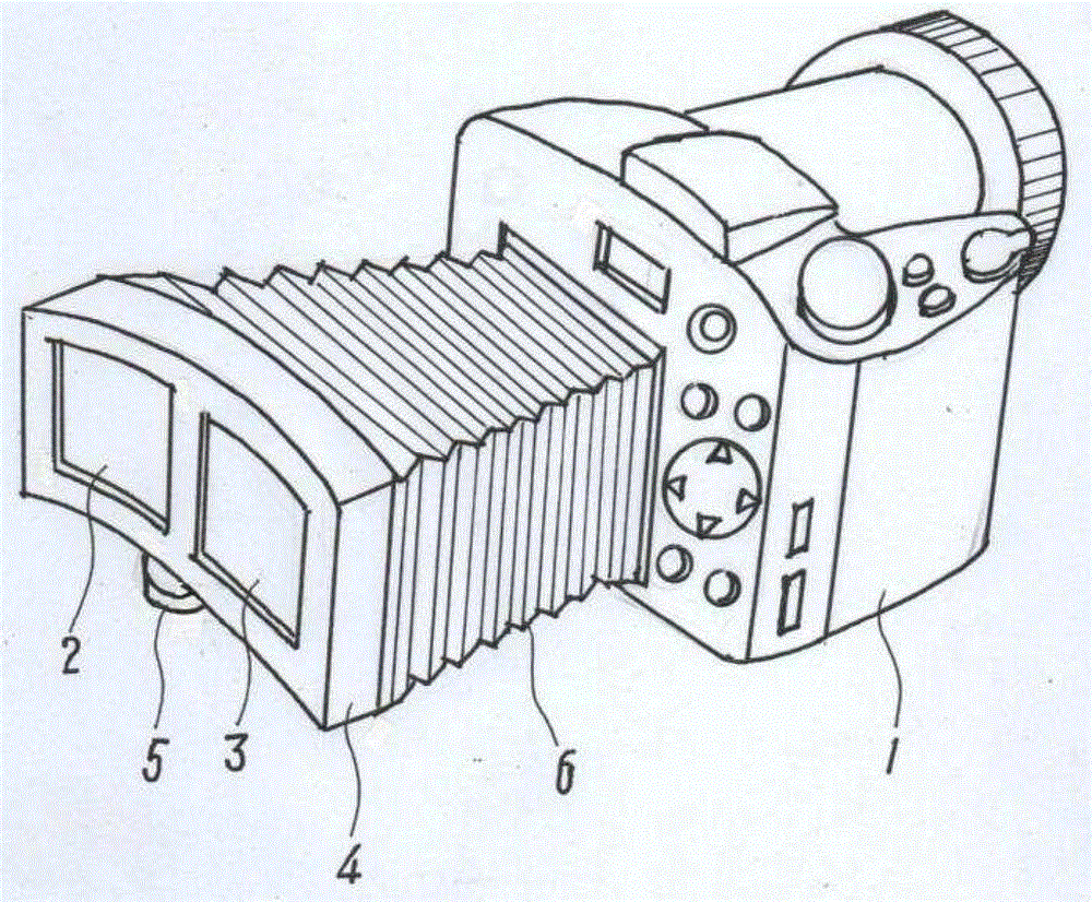 A stereoscopic viewer device for shooting 3D picture camera