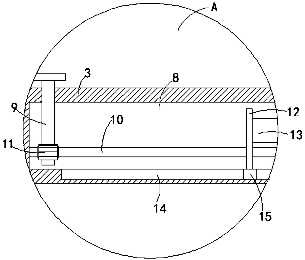 Grafting device for seed watermelons