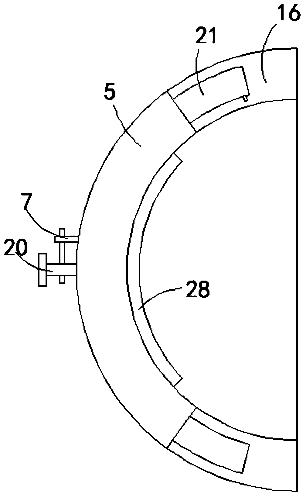 Grafting device for seed watermelons